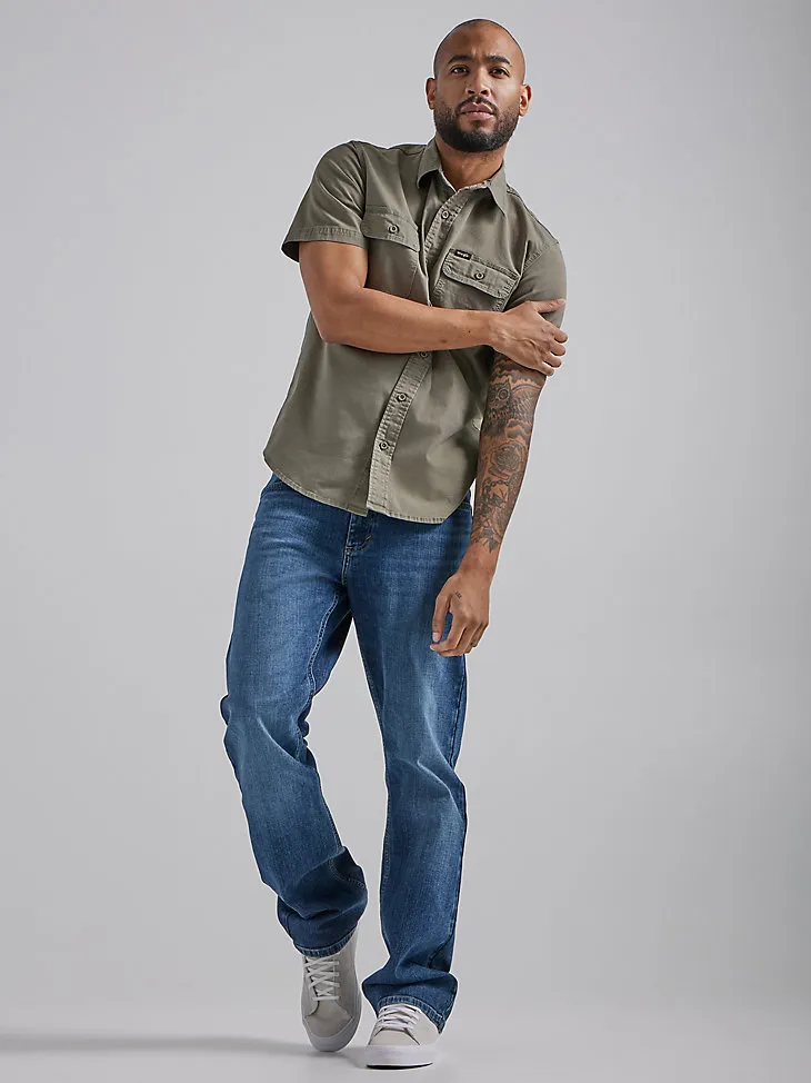 MEN'S STRETCH RIPSTOP BUTTON DOWN SHIRT IN TWILL