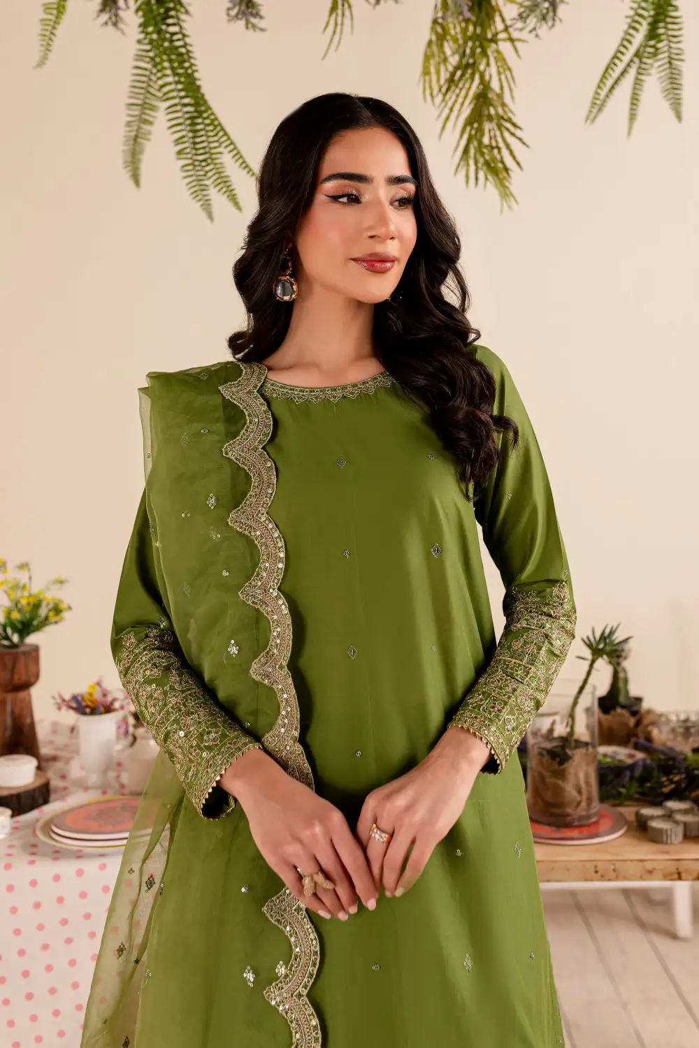 Amaya 3Pc - Embroidered Lawn Dress