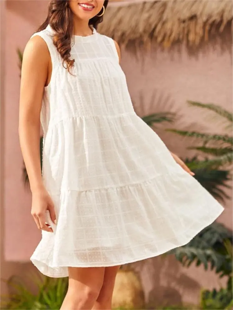 Garden Glamour Sleeveless Shift Dress