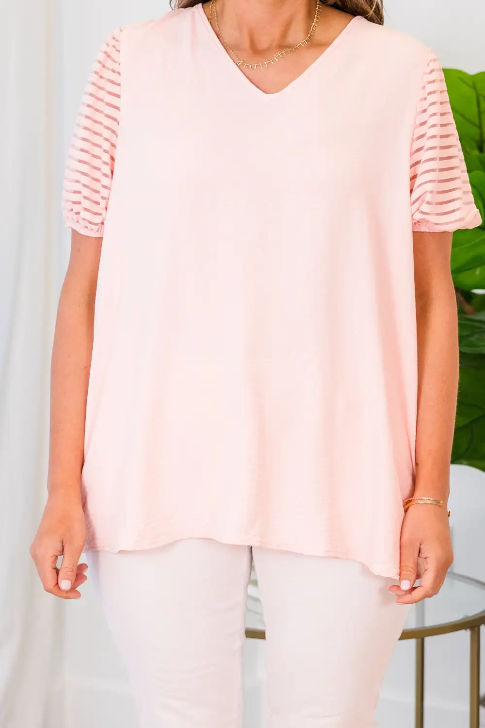 Striped With Kindness Top, Blush