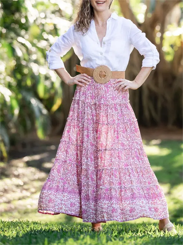 Sundance Maxi Skirt / Blossom