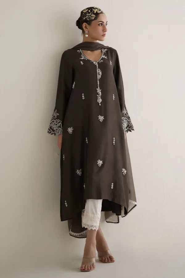 Embroidered khaadi shirt sets