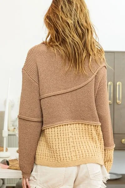 Texture Contrast Sweater