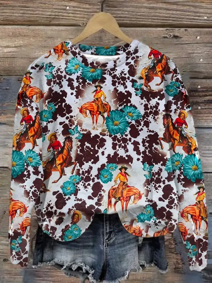 🔥Buy 3 Get 10% Off🔥Women's Western Retro Casual Sweater