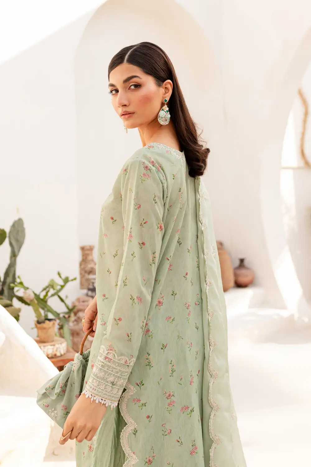 Roya 3Pc - Embroidered Luxe PRET