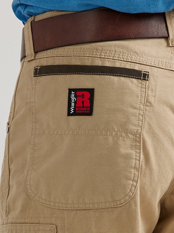 WRANGLER® RIGGS WORKWEAR® RIPSTOP RANGER CARGO SHORT IN BARK