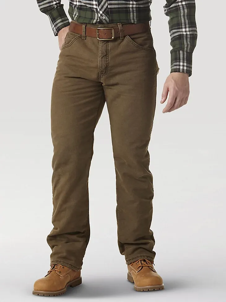 WRANGLER RUGGED WEAR® THERMAL JEAN IN NIGHT BROWN