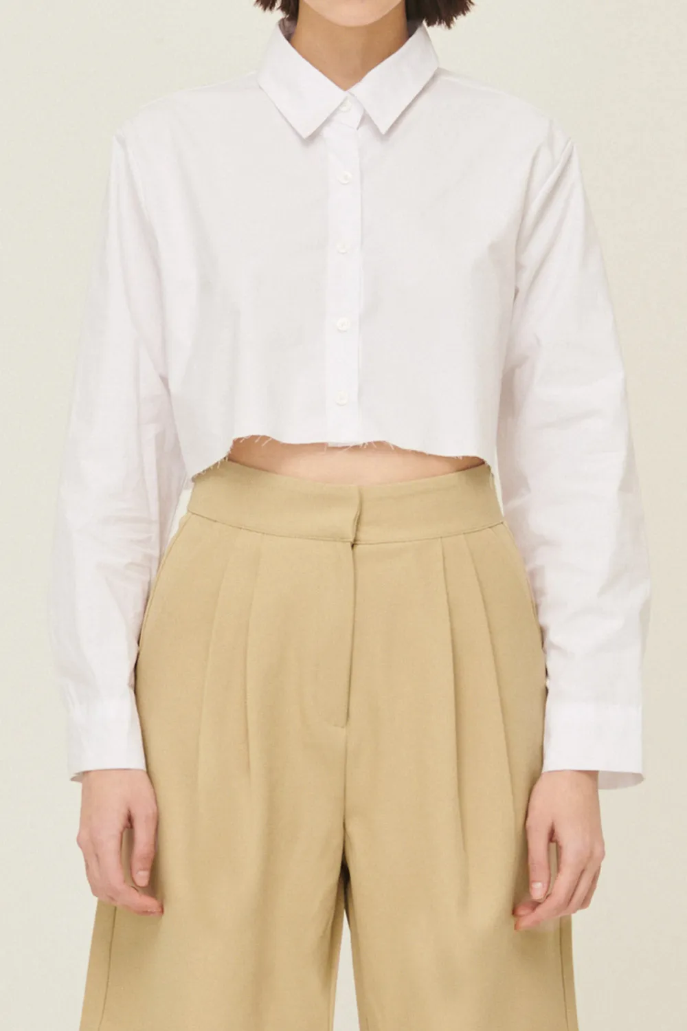 Suzan Frayed Hem Shirt