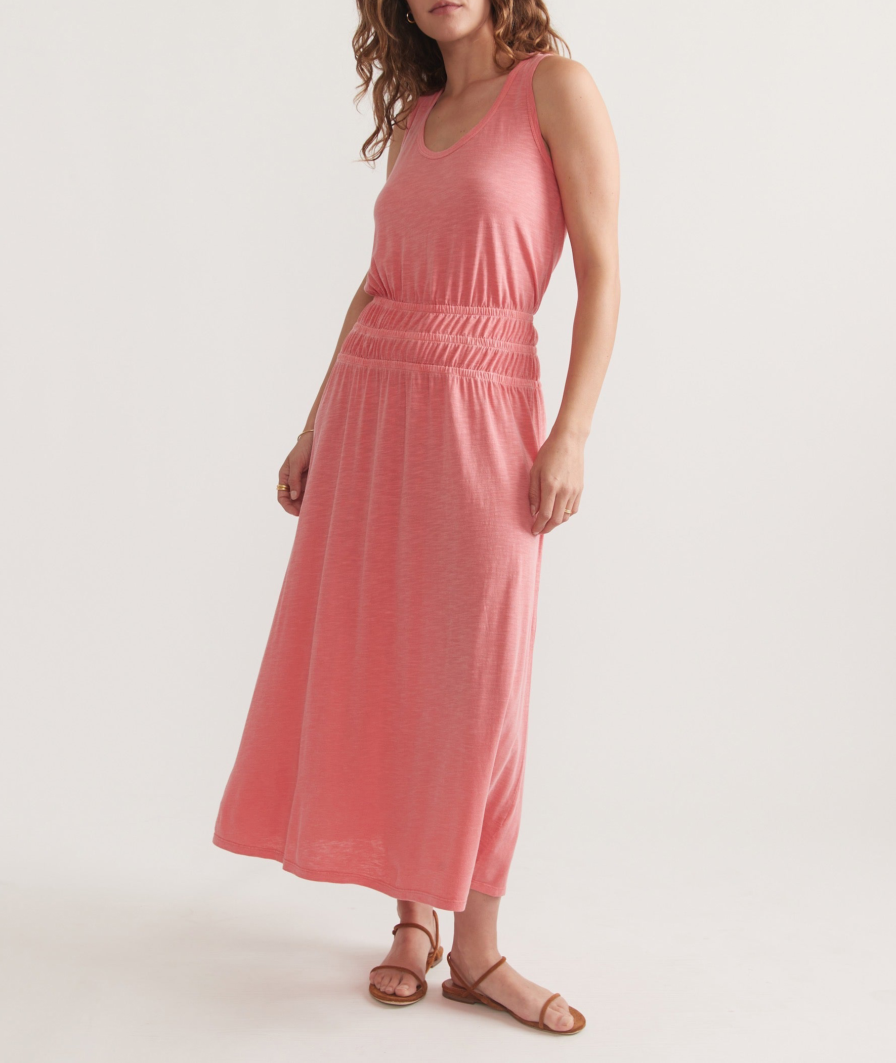 Hibiscus Juliet Slub Midi Dress