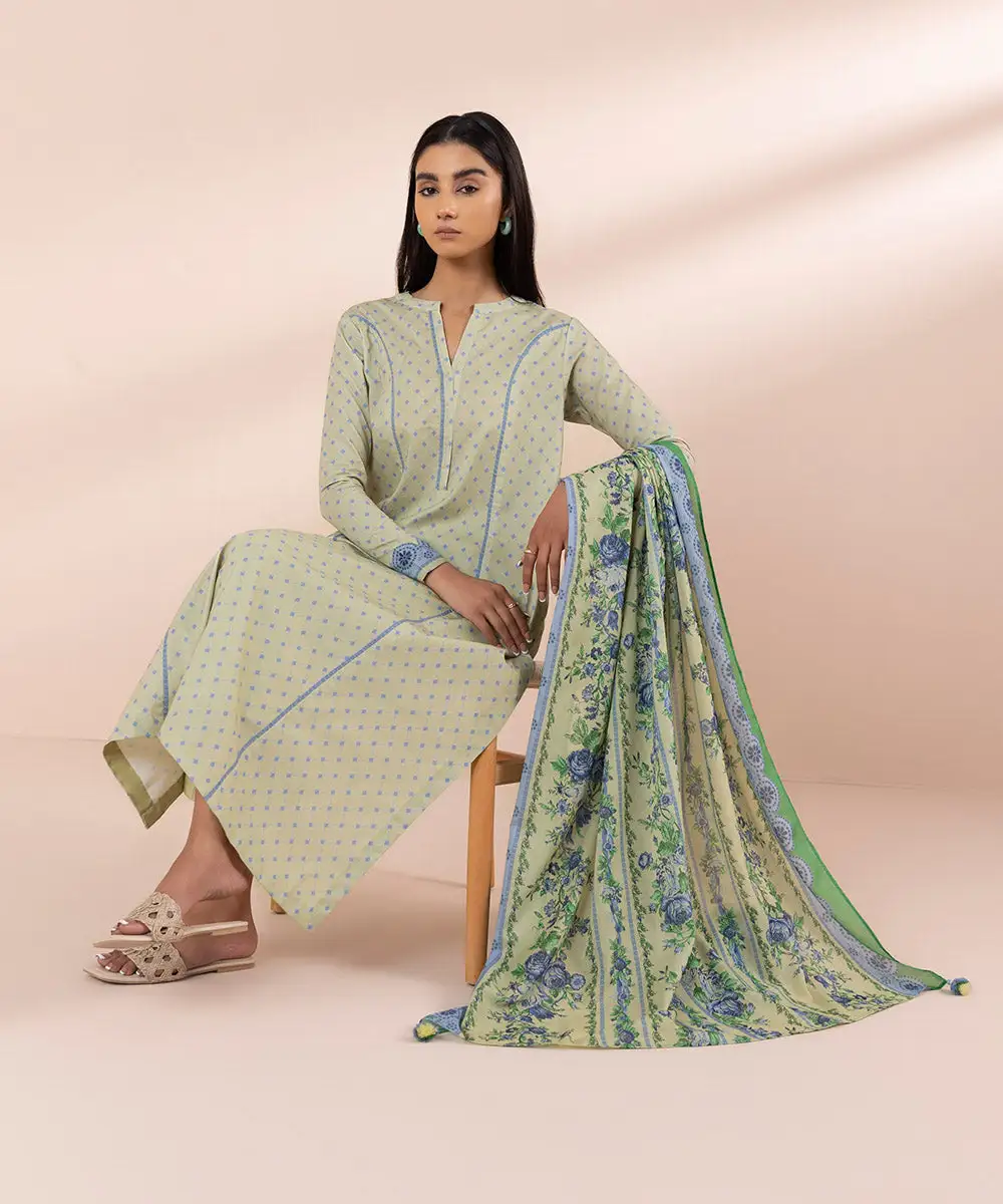 3 Piece - Printed Lawn Suit