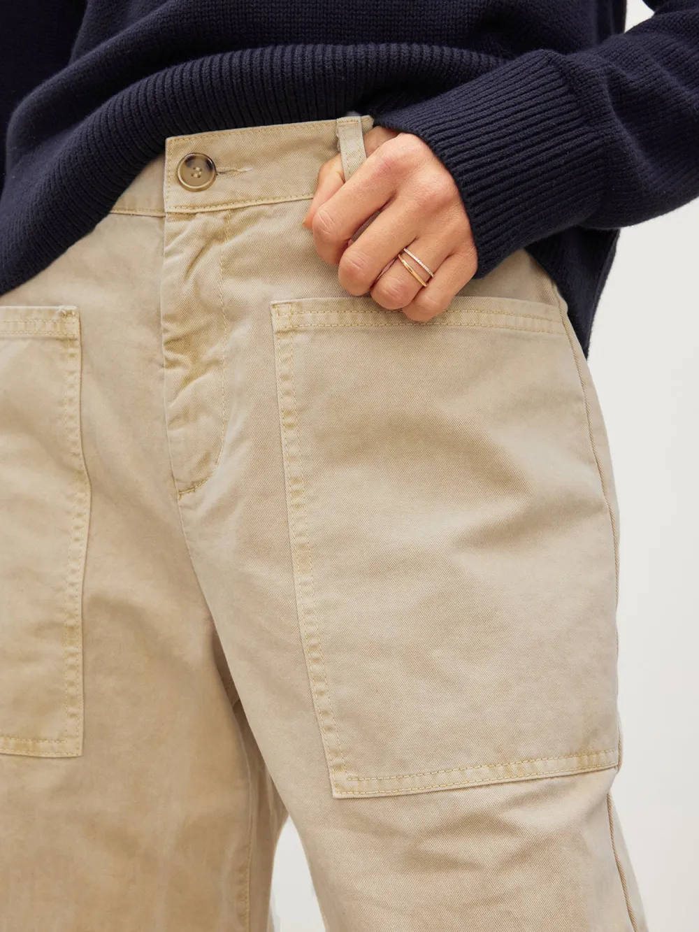 Brylie Sanded Twill Utility Pant