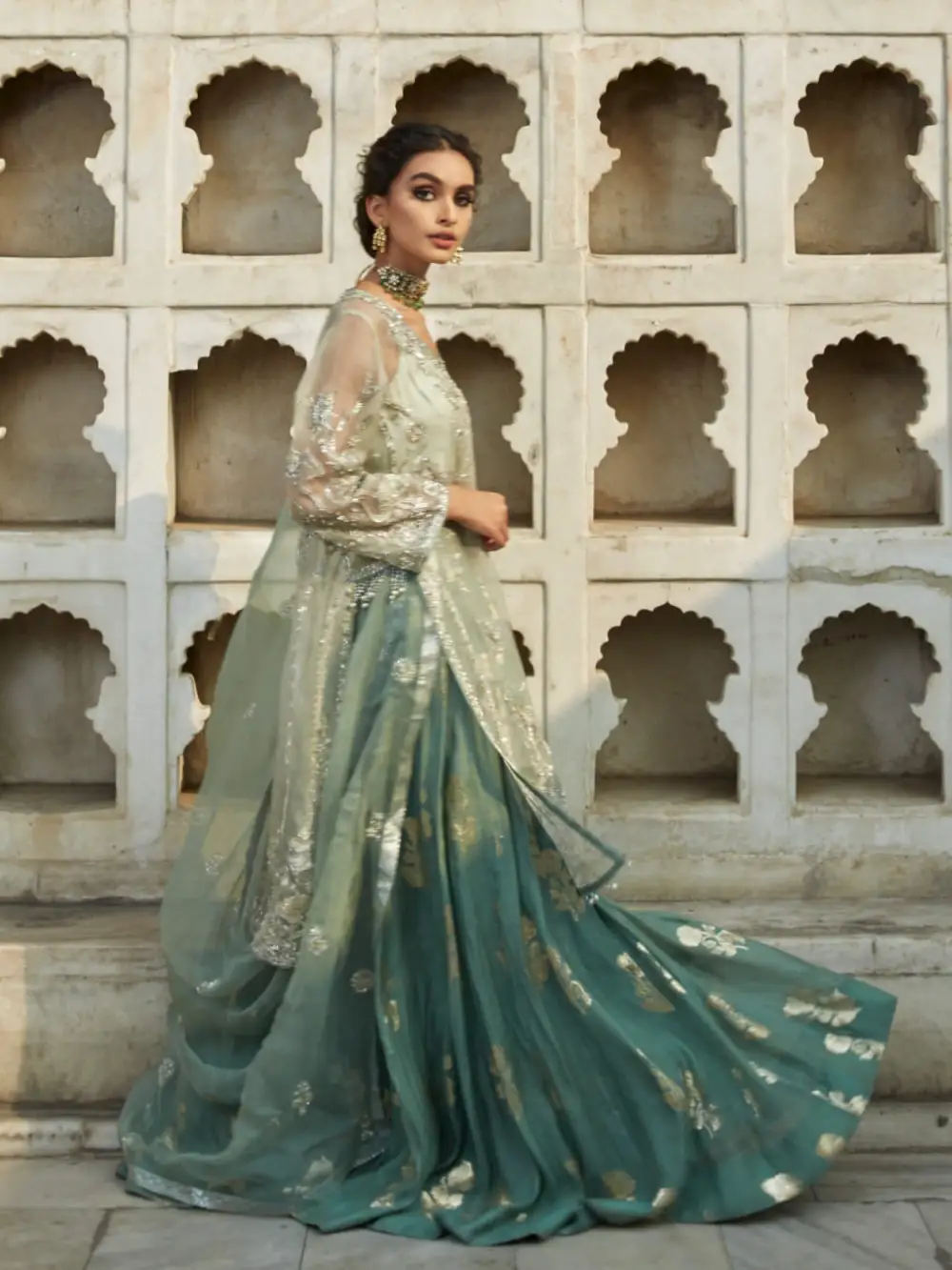 BUNDI W/ LEHENGA & DUPATTA