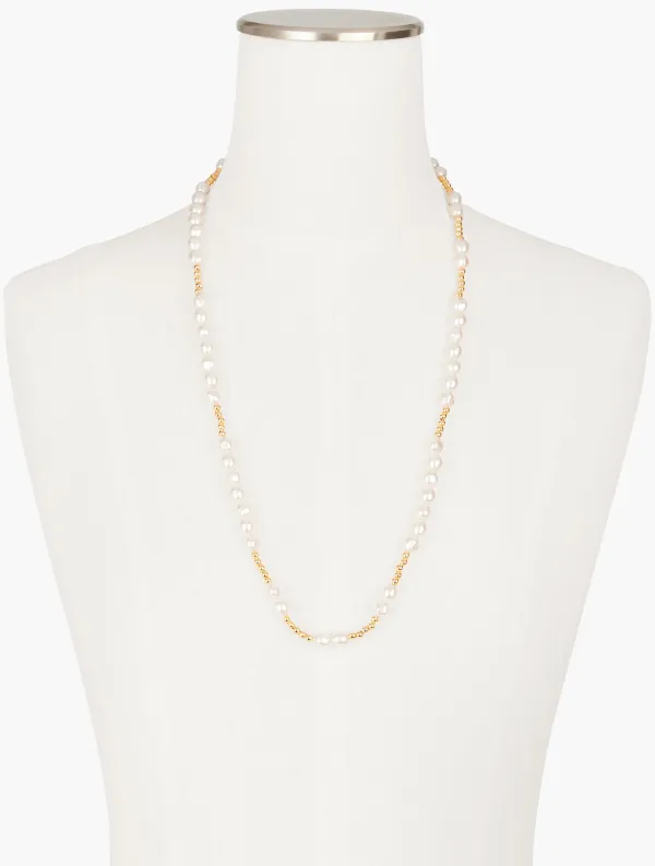 Fresh Pearl Long Necklace