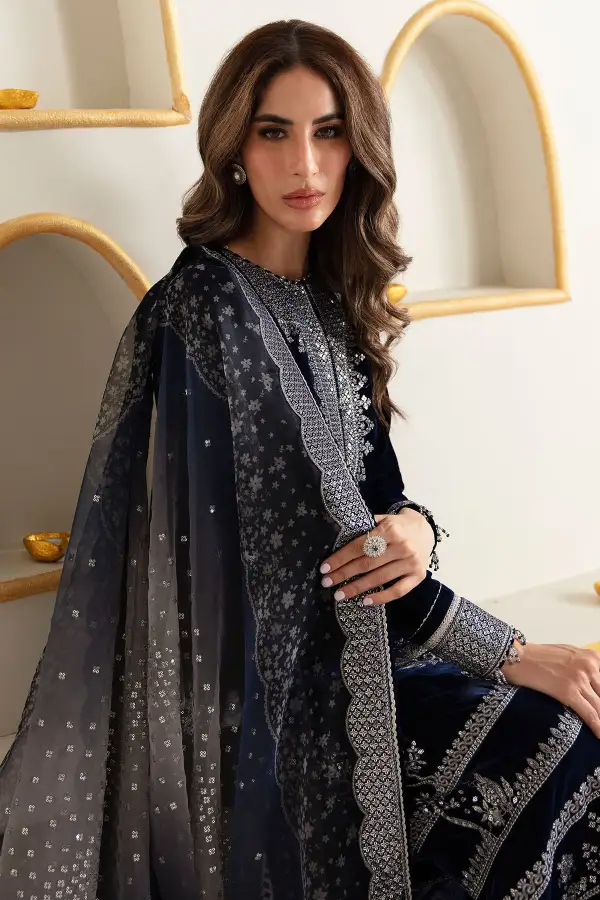 Embroidered Velvet Formal SETS