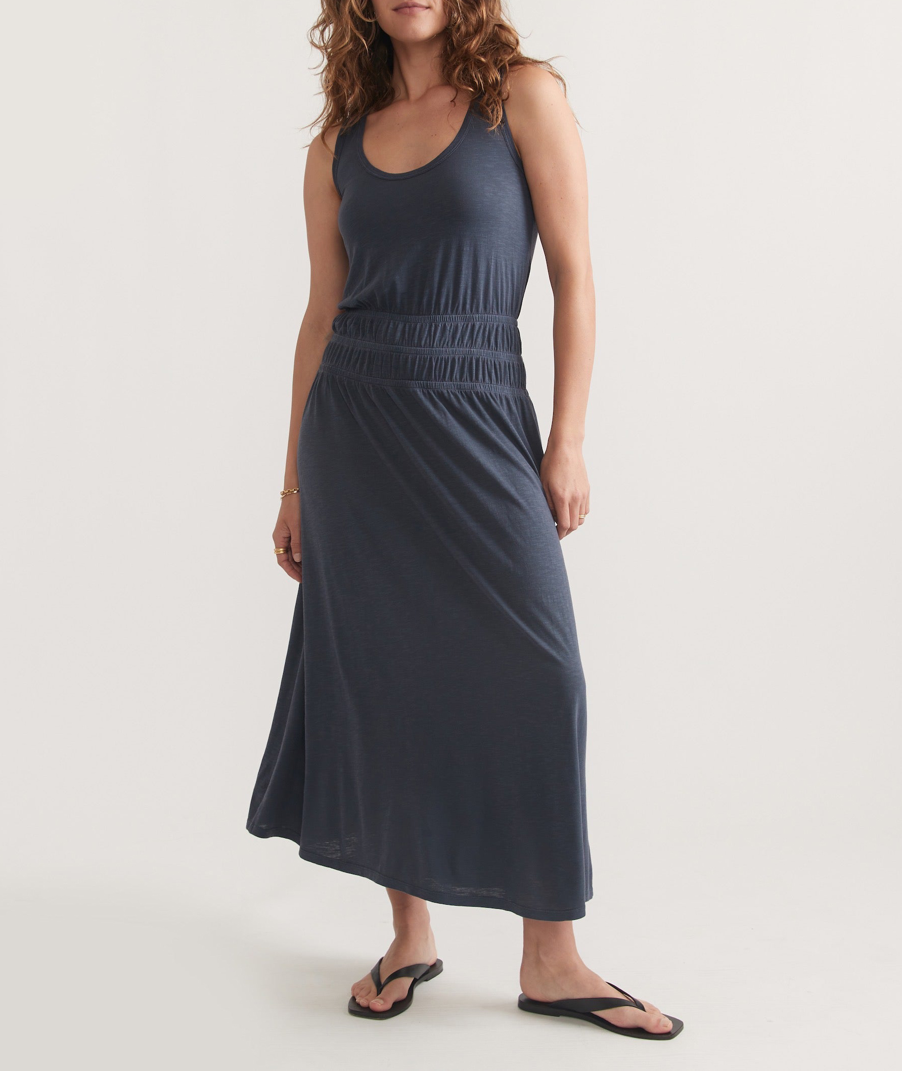 Juliet Slub Midi Dress