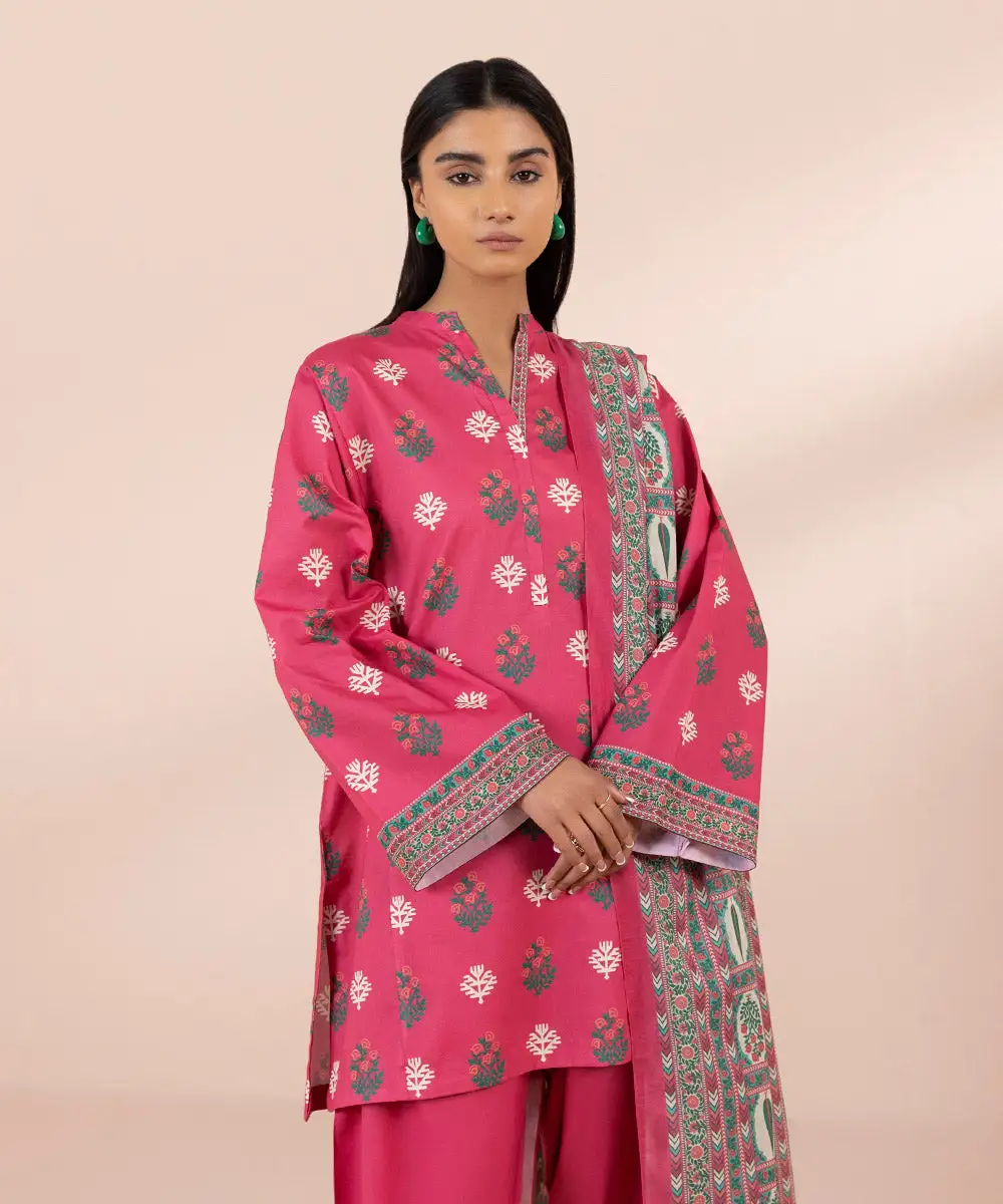 3 Piece - Printed Lawn Suit