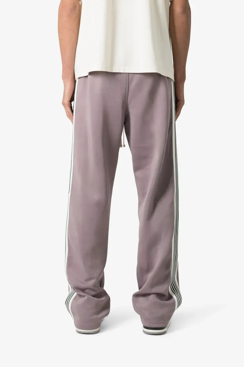 TRICOT SIDE STRIPE LOOSE SLIGHT STRETCH PANTS