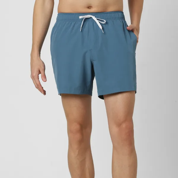 Stretch Swim Solid-Blue Grey