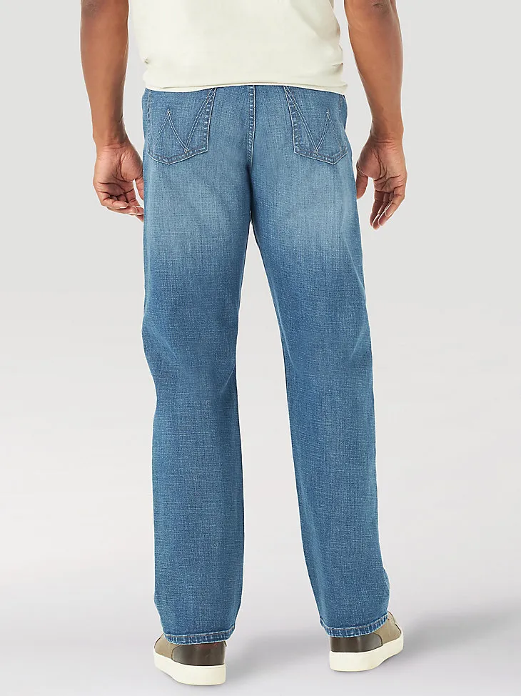 MEN'S RELAXED FIT FLEX JEAN IN MID DENIM