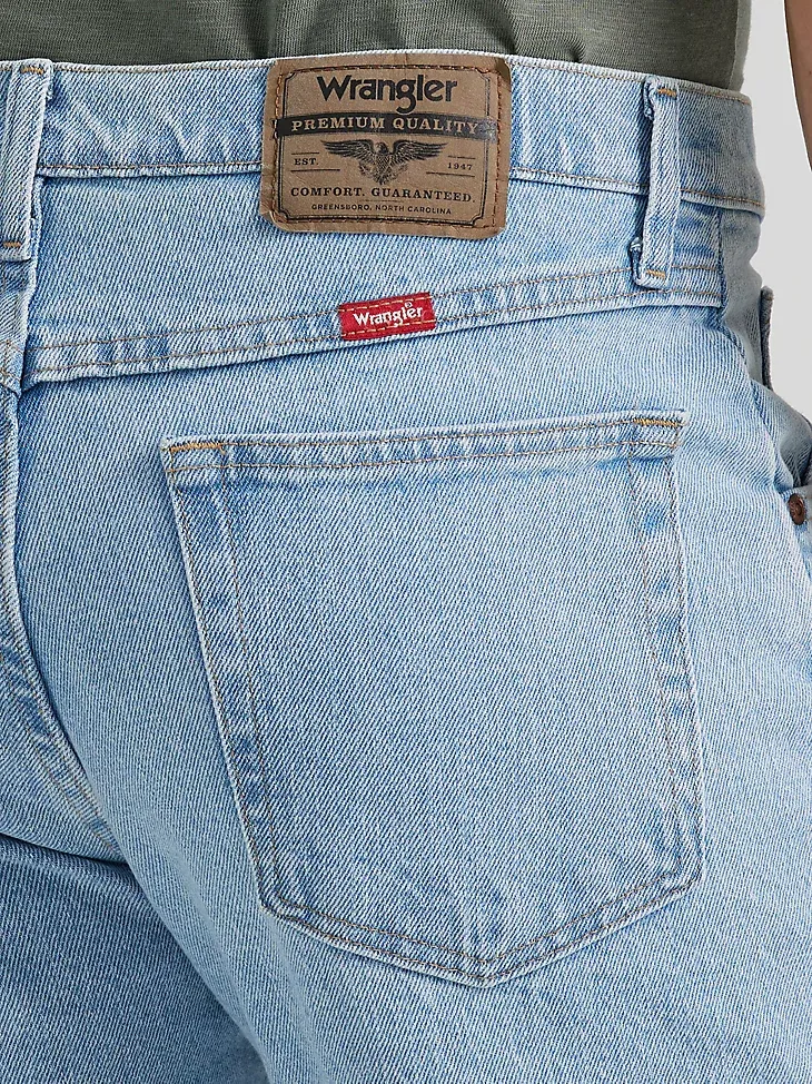 WRANGLER® FIVE STAR PREMIUM DENIM FLEX FOR COMFORT REGULAR FIT JEAN IN DARK STONEWASH