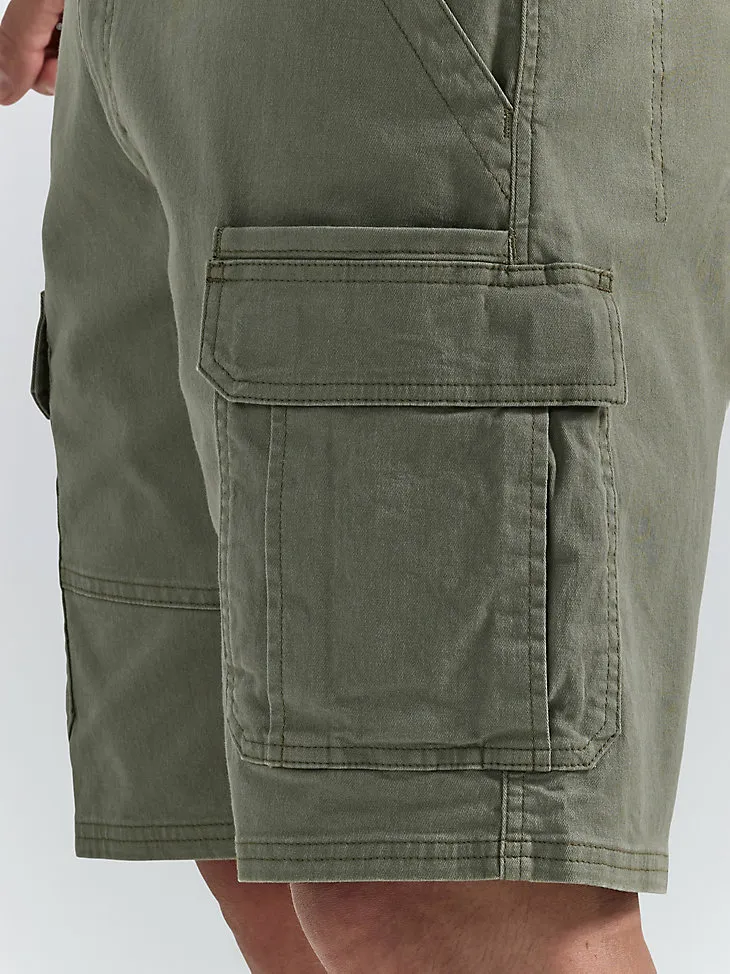 MEN'S WRANGLER AUTHENTICS® STRETCH CARGO SHORT IN GRAIN