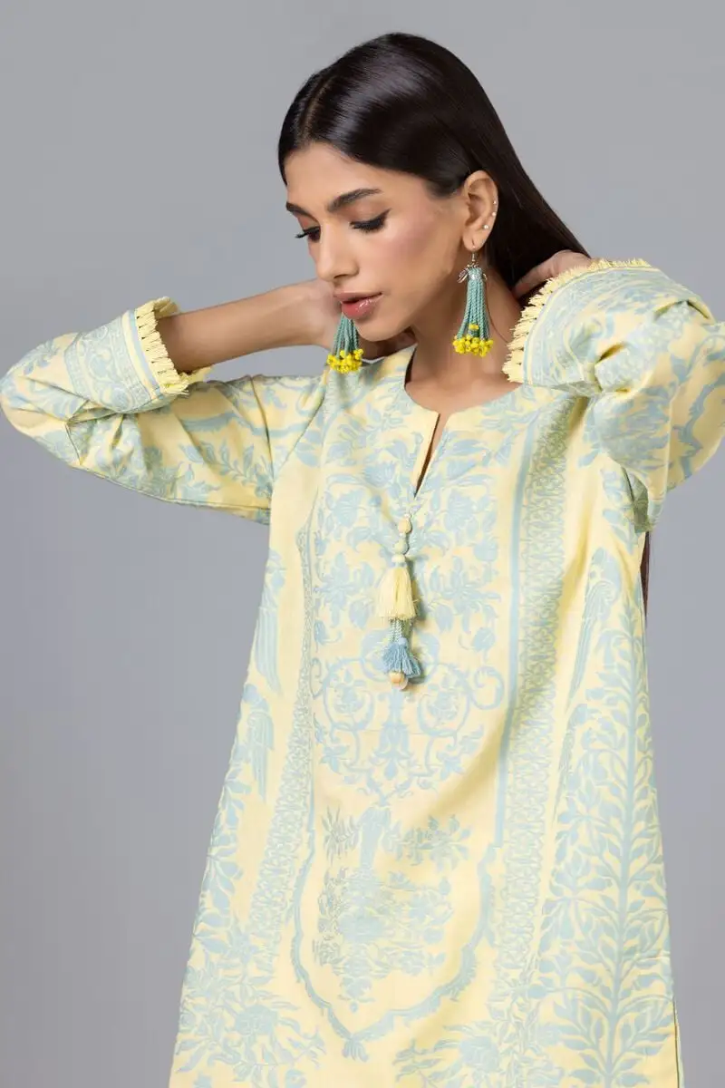 2 Piece | Kurta & Pants | Color  yellow