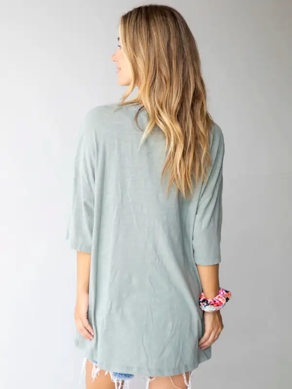 One Size Cotton Easy Tee - Love Bay