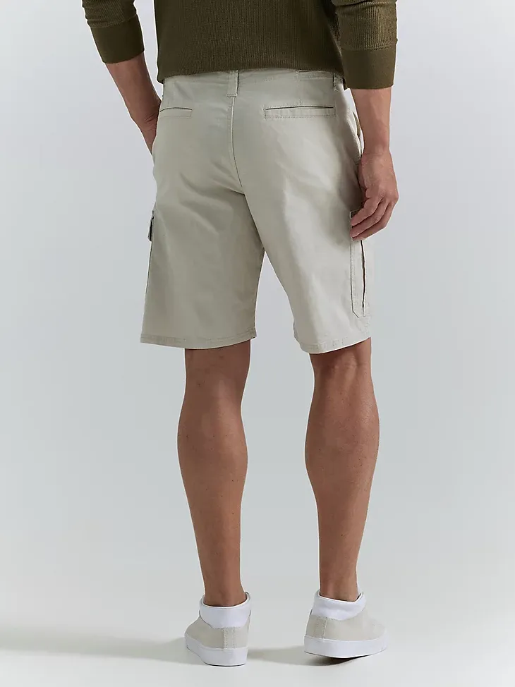 MEN'S WRANGLER AUTHENTICS® STRETCH CARGO SHORT IN GRAIN