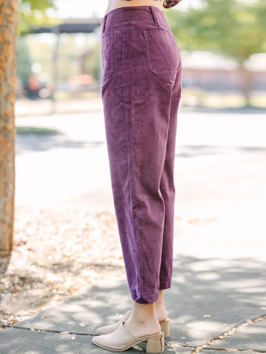 Purple Corduroy Pants