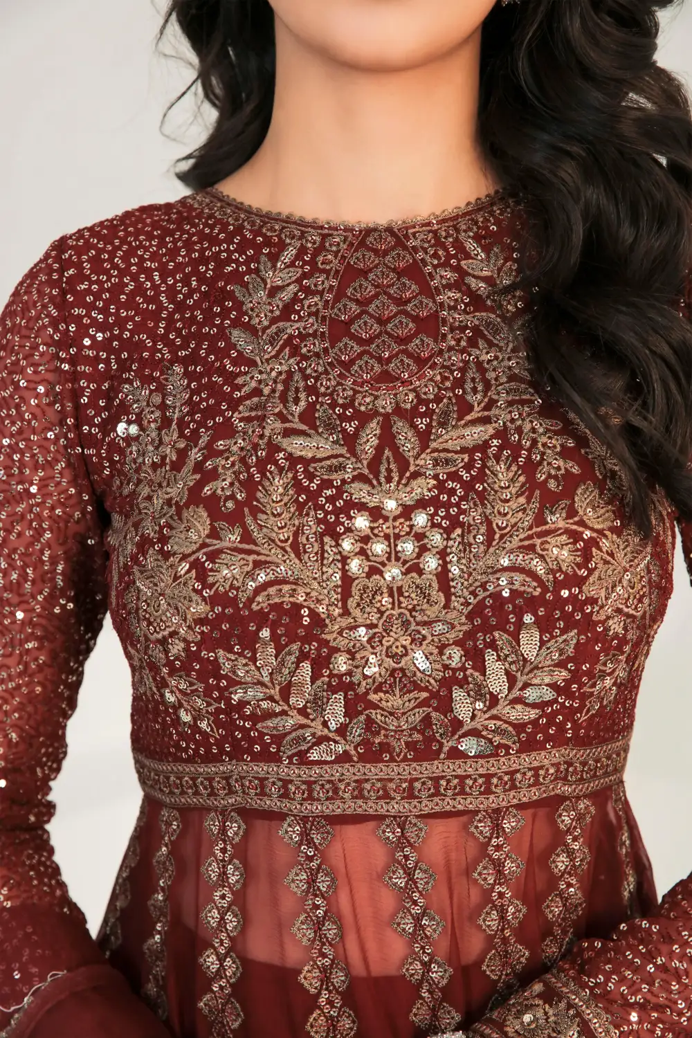 EMBROIDERED CHIFFON SETS