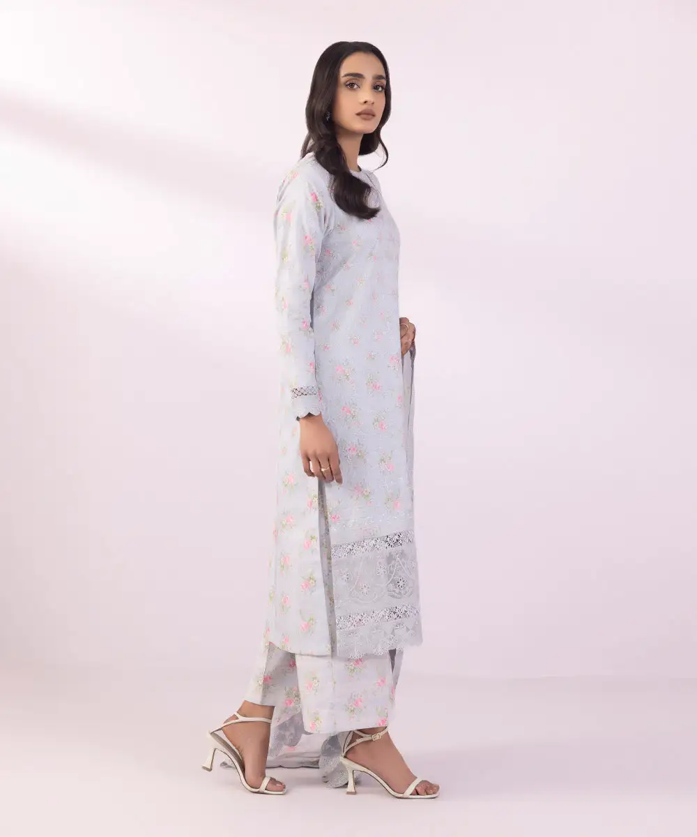 3 Piece - Embroidered Jacquard Suit