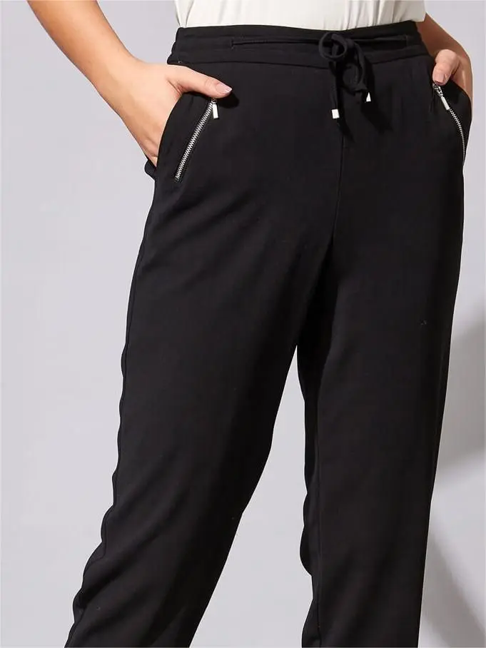 Black sports trousers