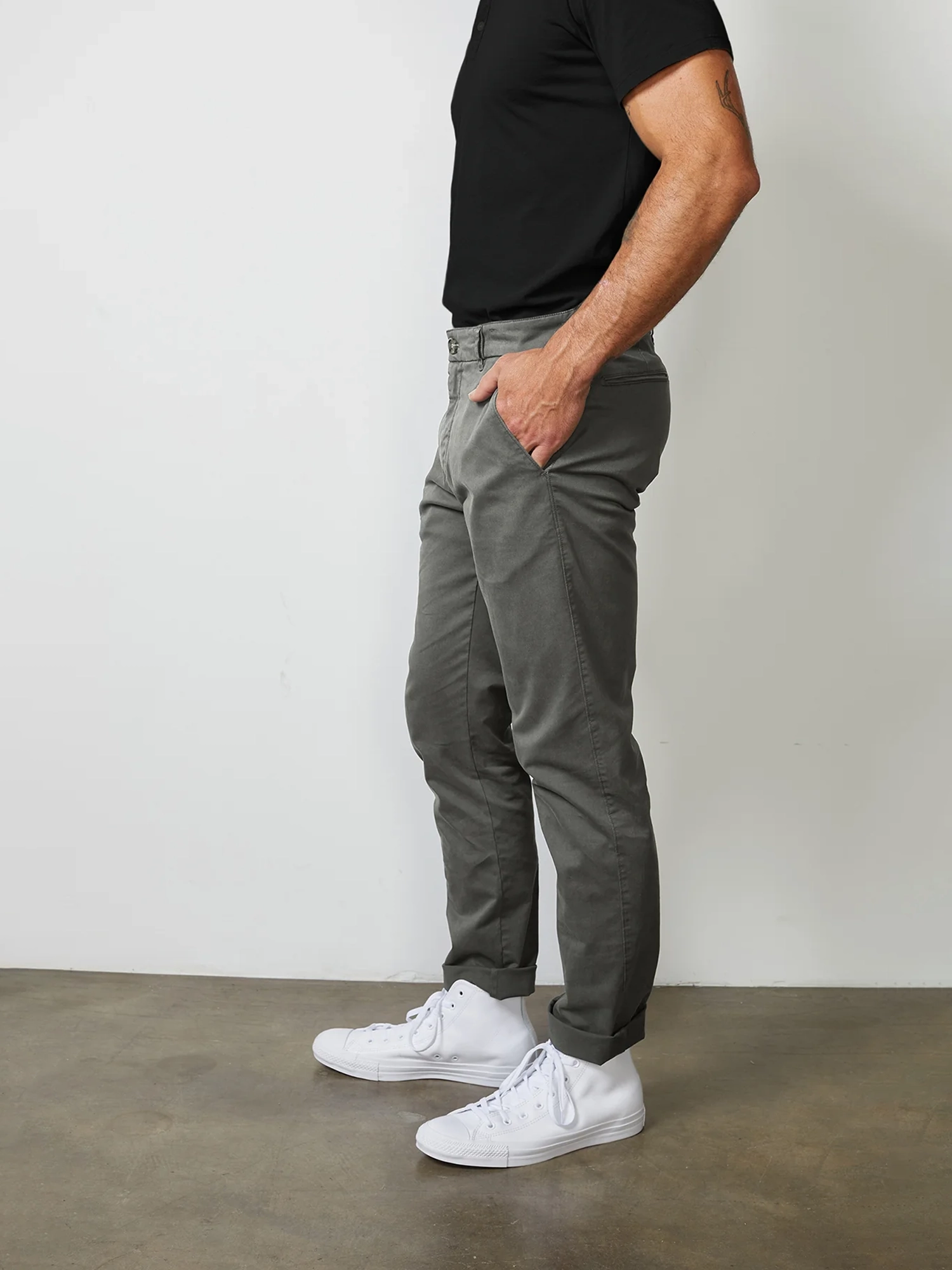 Stylish Men'S Solid Casual Pants