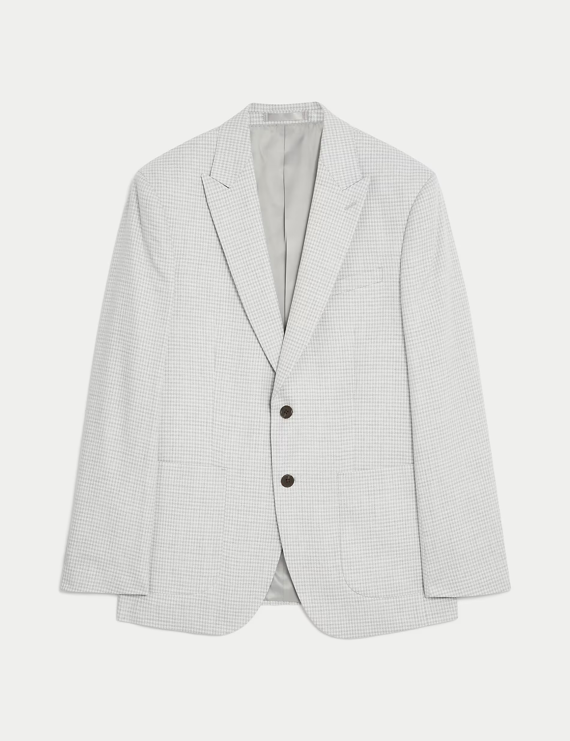 Textured Check Stretch Blazer