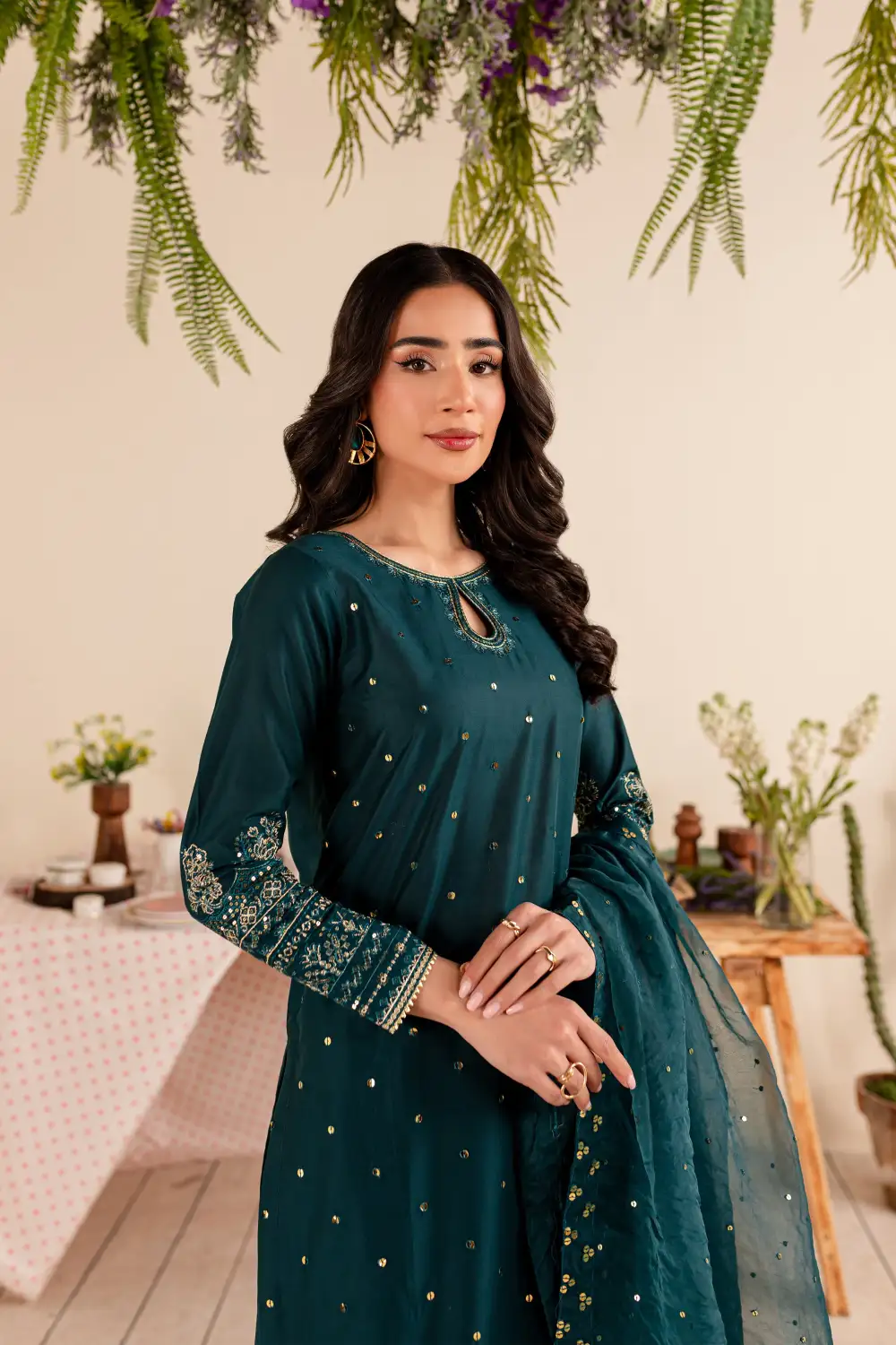 Theo 3Pc - Embroidered Lawn Dress