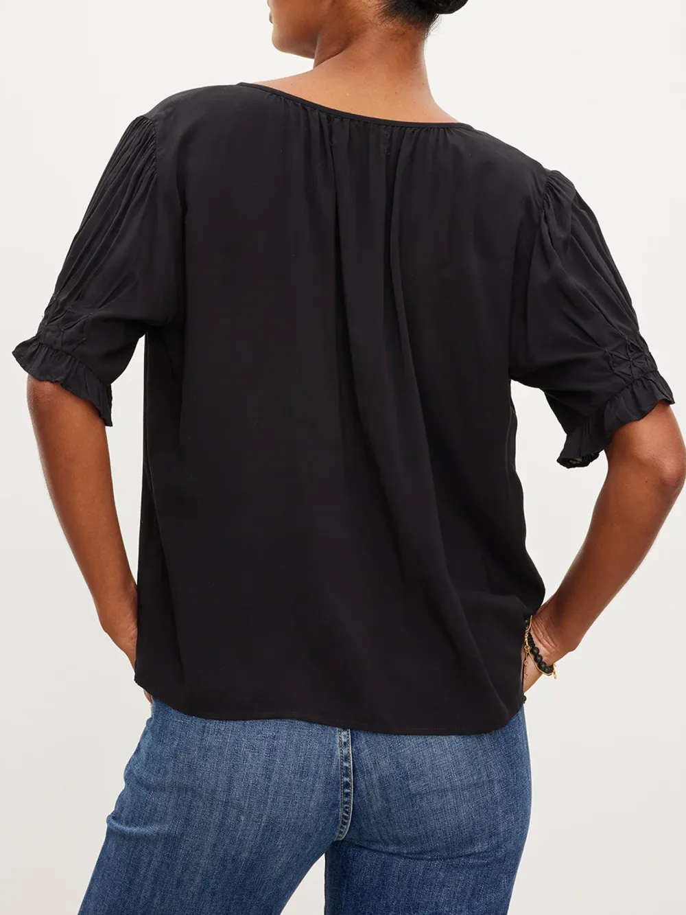 Calissa Split Neck Blouse