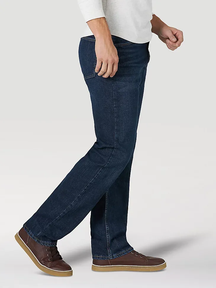 MEN'S RELAXED FIT FLEX JEAN IN MID DENIM