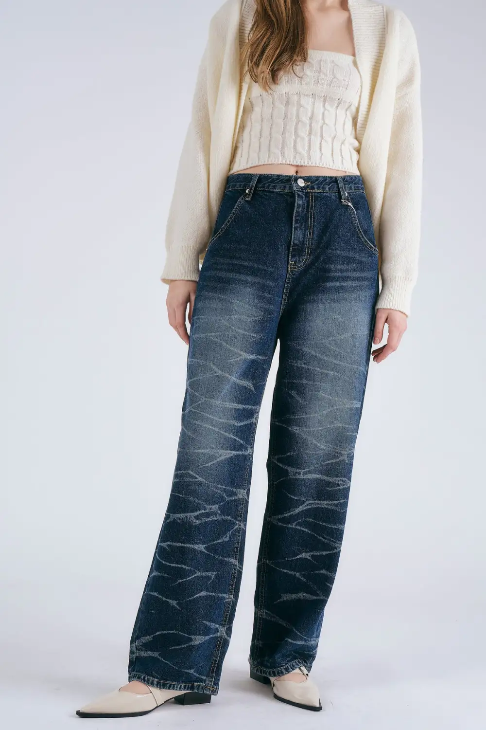 Daisy Whisker Wash Jeans