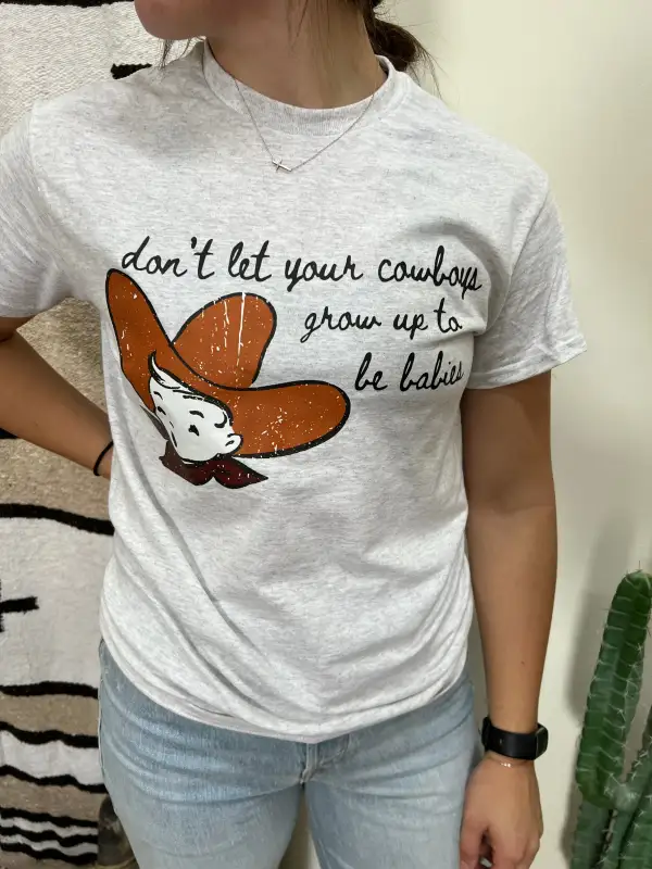 Grow Up To Be Cowboys T-Shirt