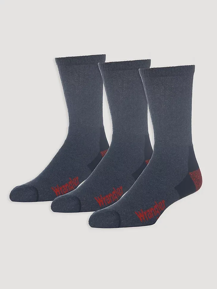 MEN'S COLD WEATHER WORK SOCKS (3-PACK) IN BLACK