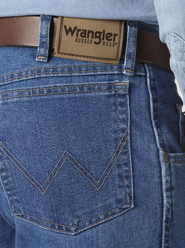 WRANGLER RUGGED WEAR® RELAXED STRETCH FLEX DENIM JEAN - STONEWASHED IN STONEWASHED