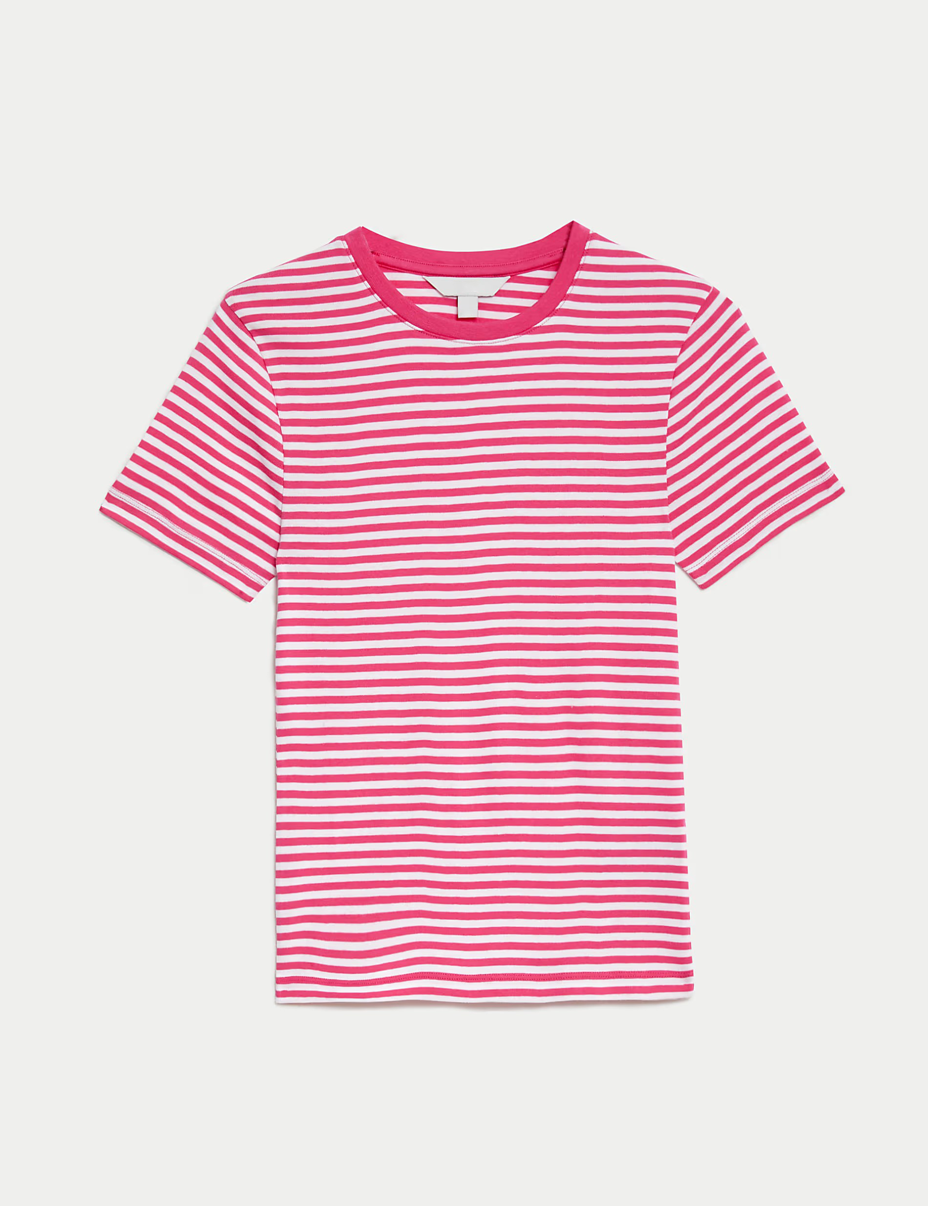 Pure Cotton Striped Slim Fit T-Shirt