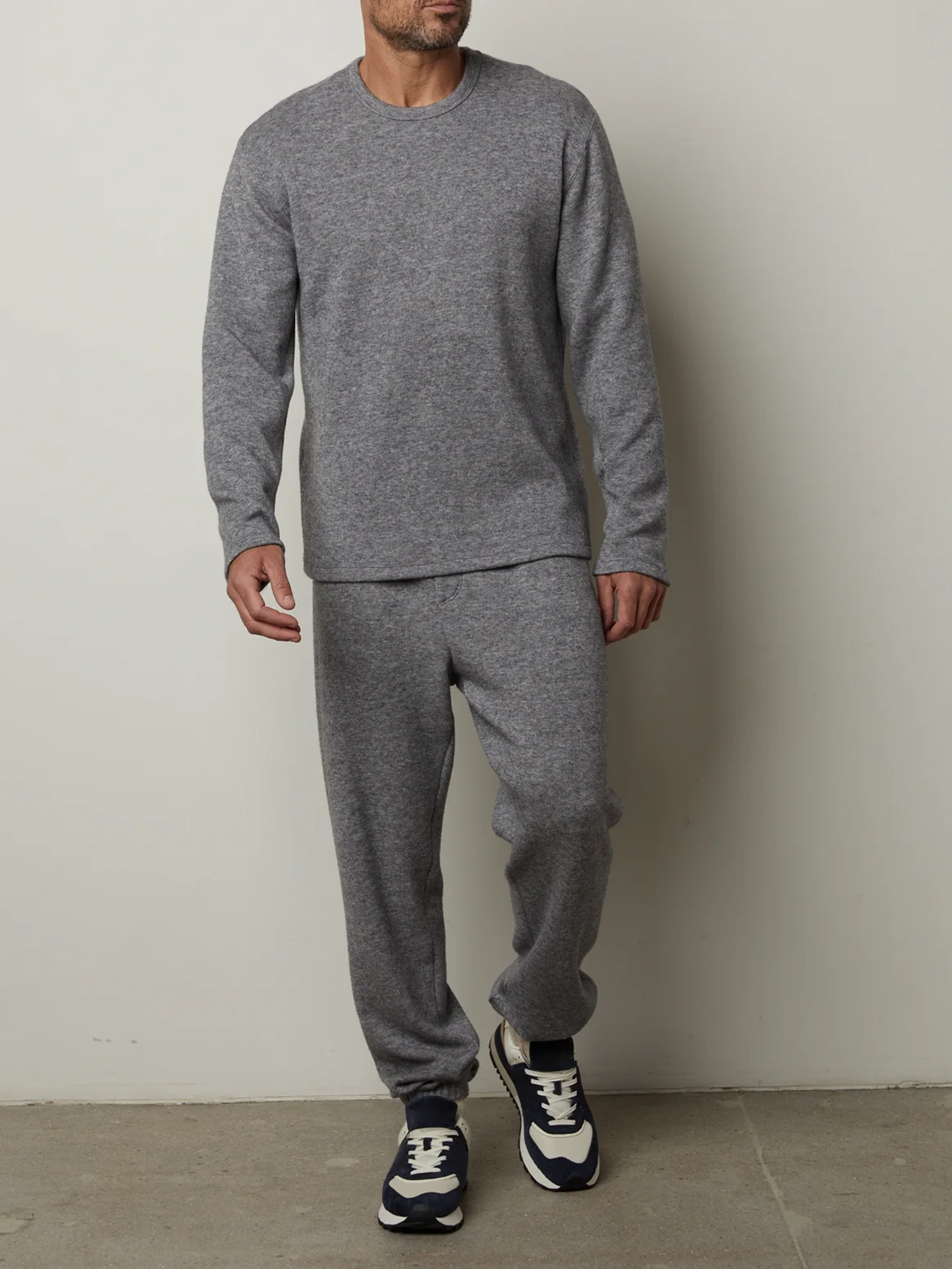 Men'S Solid Casual Knit Sweatpants