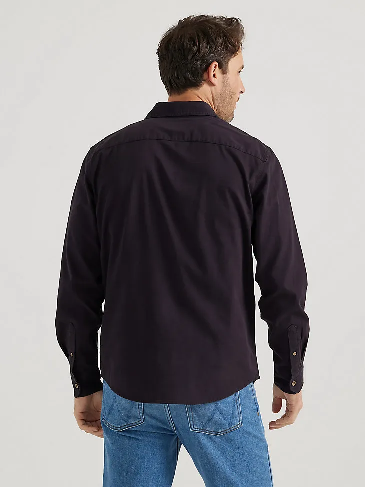 MEN'S WRANGLER® EPIC SOFT™ STRETCH TWILL SHIRT IN ROSIN