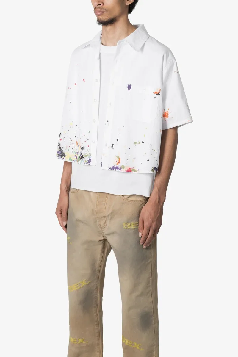 POPLIN PAINTER S/S SHIRT