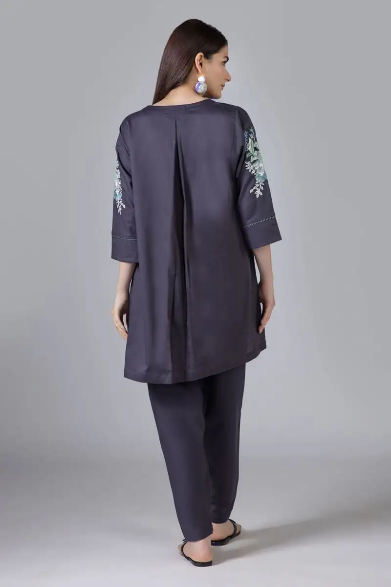 2 Piece | Kurta & Pants | Color Black