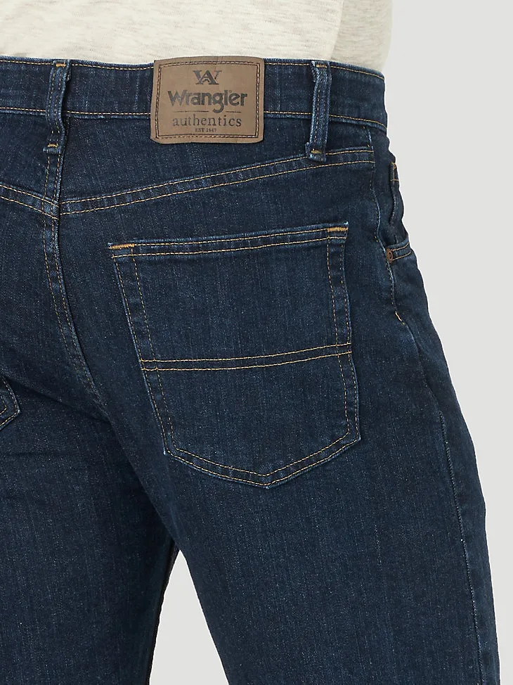 MEN'S WRANGLER AUTHENTICS® REGULAR FIT COMFORT WAIST JEAN IN BLUE OCEAN