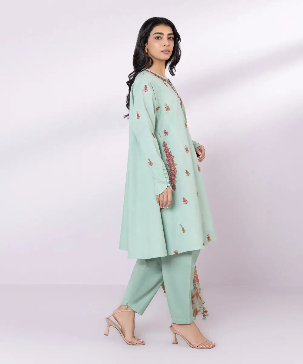 2 Piece - Embroidered Lawn Suit