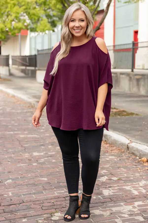 Summertime Magic Top, Burgundy