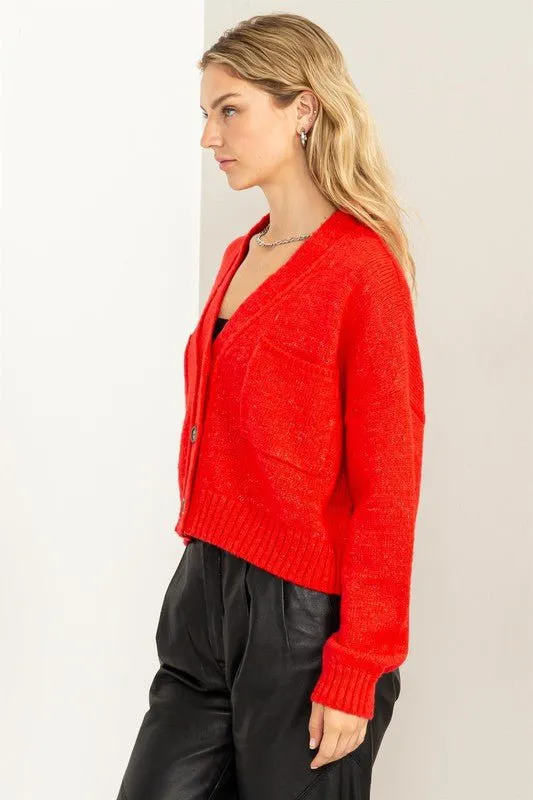 Cropped Cardigan Sweater